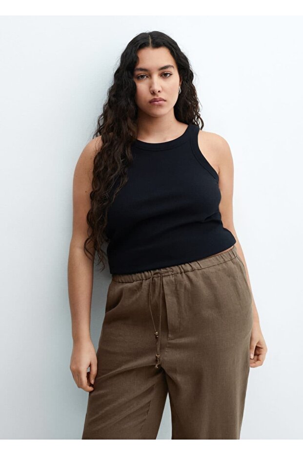 Keten jogger pantolon - 8