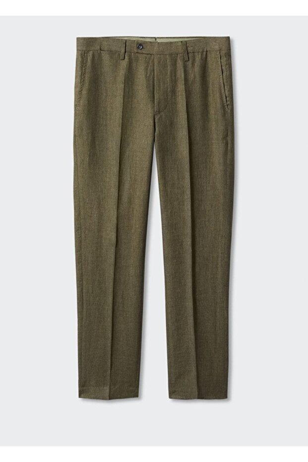 %100 keten pantolon - 3