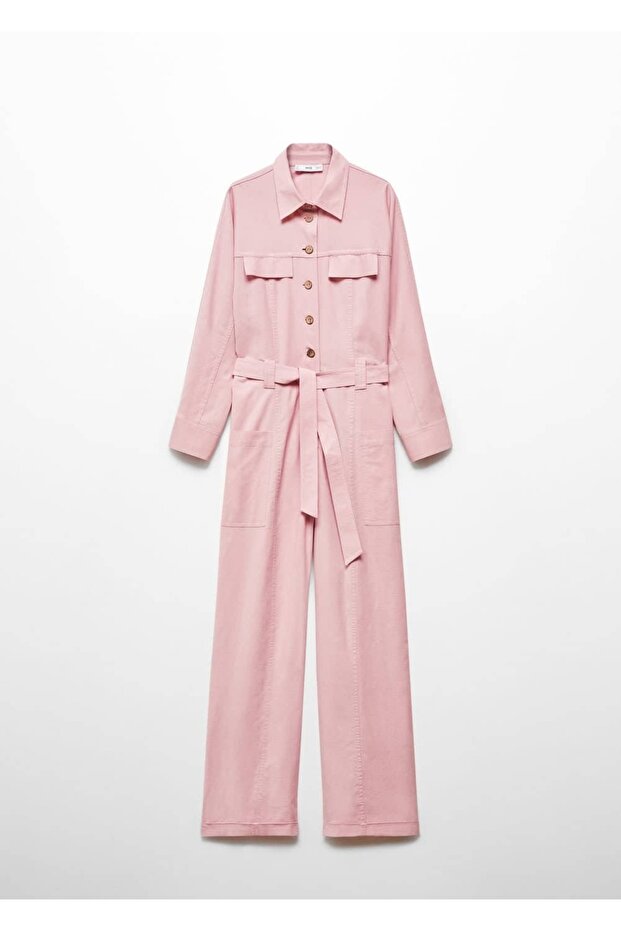 Düğmeli uzun tulum - 3