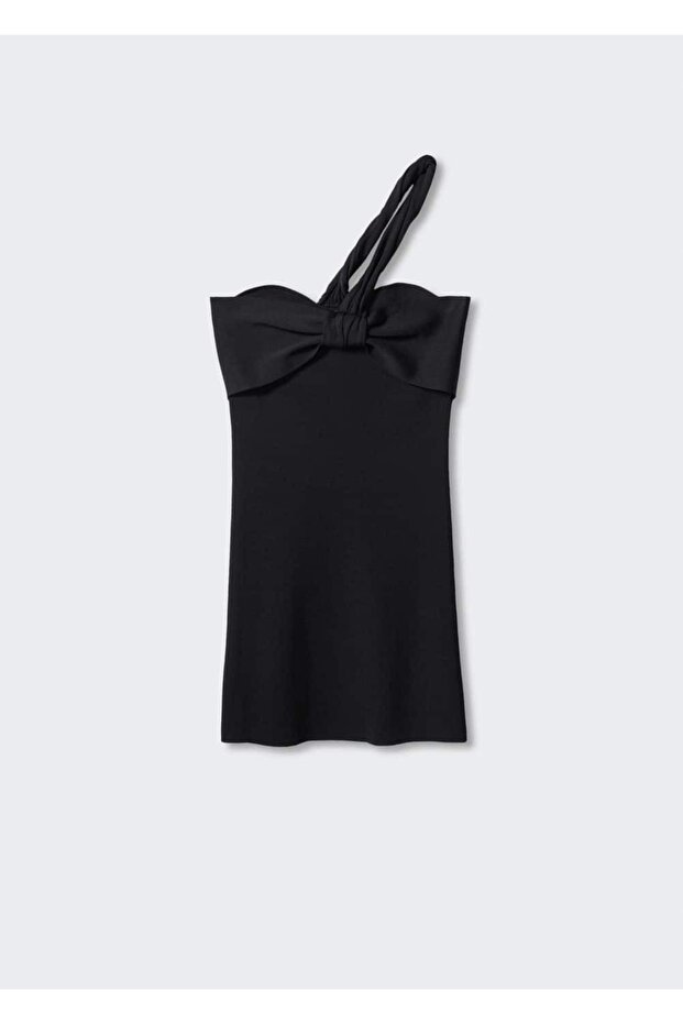 Асиметрична сукня з бантом - 3