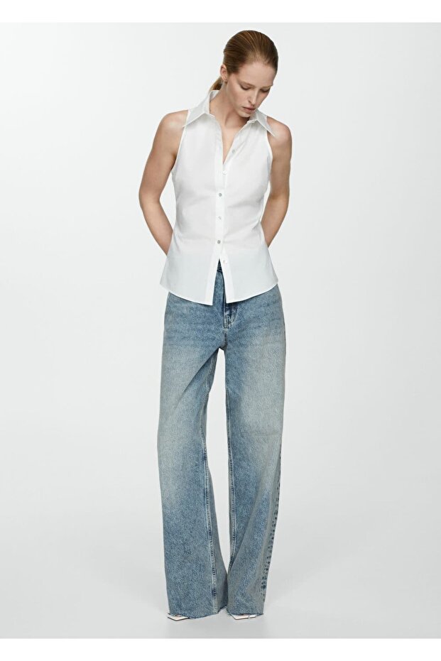 Kolsuz pamuklu gömlek - 2