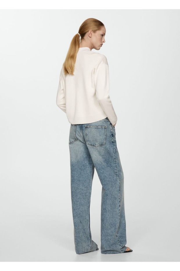 Fermuarlı triko hırka - 4