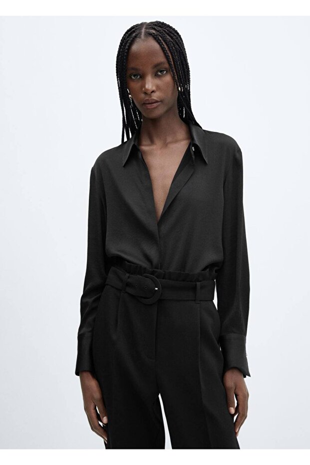 Belted Paperbag Pants - 6