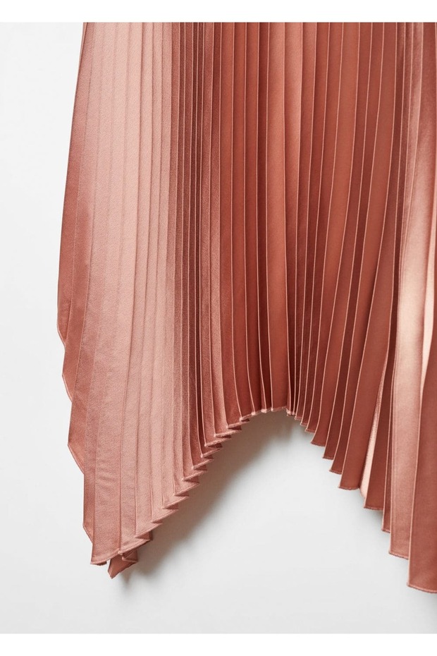 Düzensiz Pilili Etek - 5