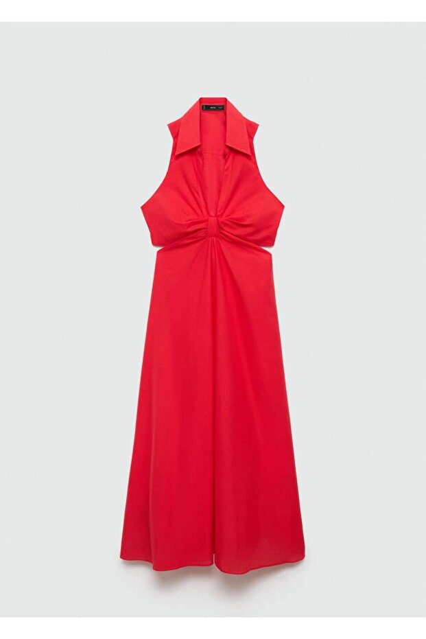 Yan Yırtmaçlı Uzun Elbise - 3