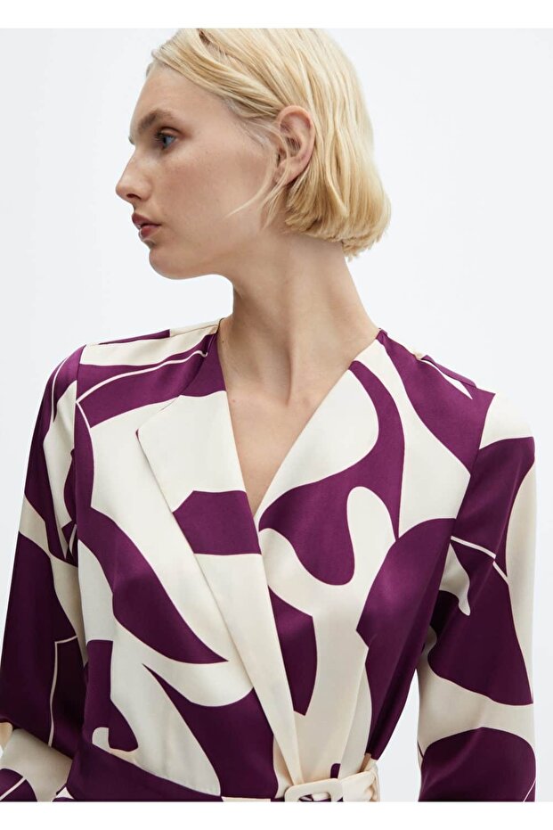 Kemerli desenli tulum - 6