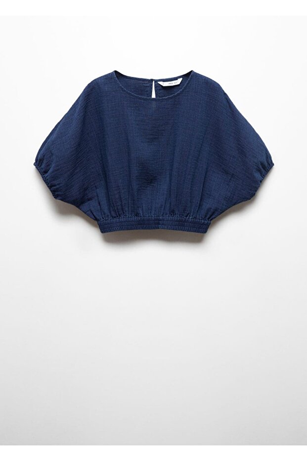 Baumwollbluse mit Puffärmeln - 3