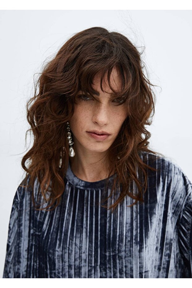 Kadife Pilili Tişört - 6