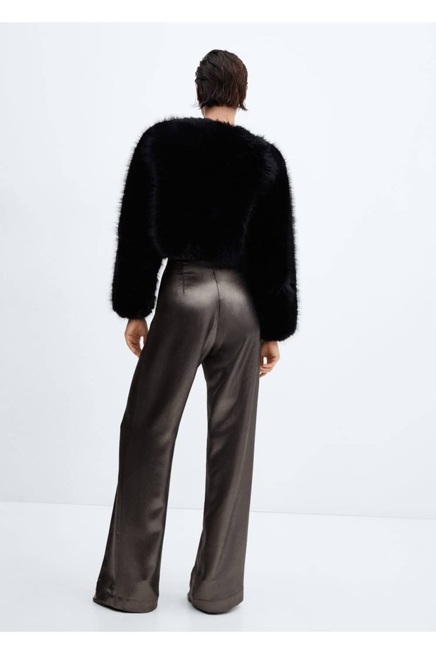 Metalik Görünümlü Pantolon - 4