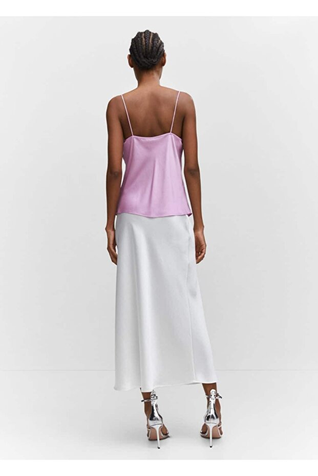 Saten dantel bluz - 4