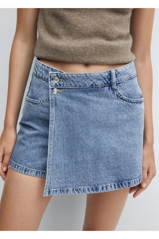 Denim Pantolon Etek - 5