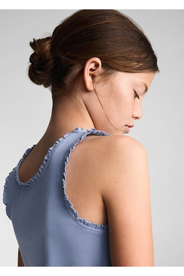 Askılı fitilli tişört - 4