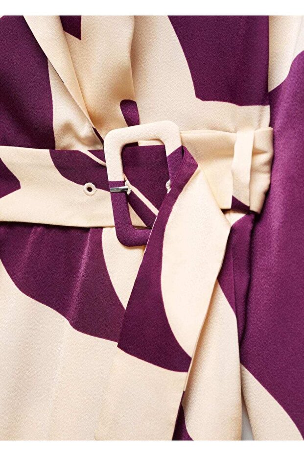 Kemerli desenli tulum - 5