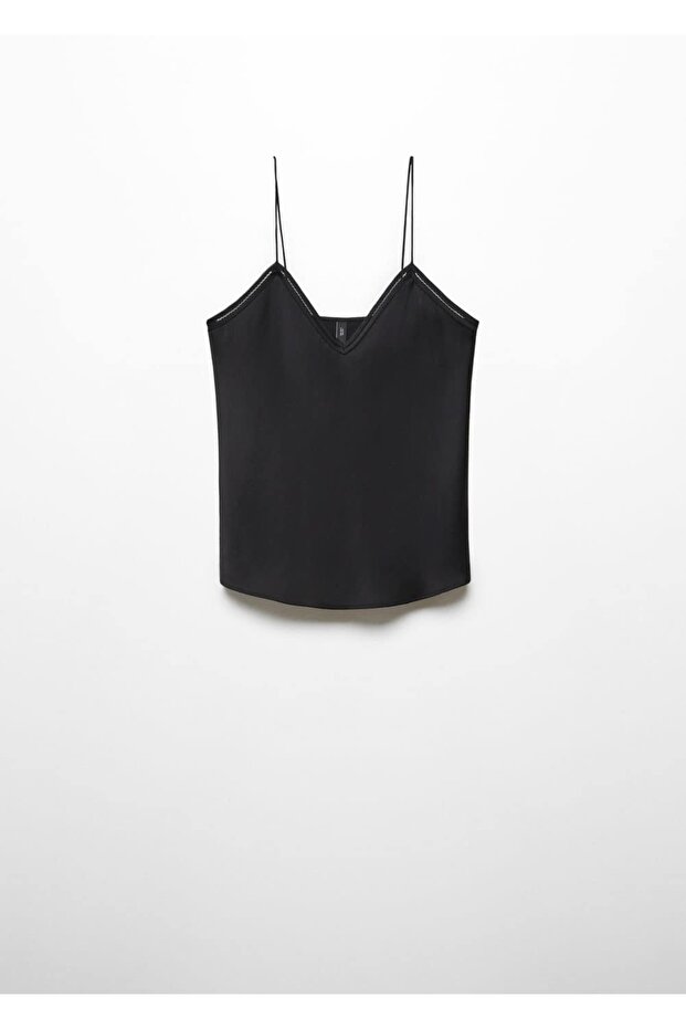 Saten dantel bluz - 3