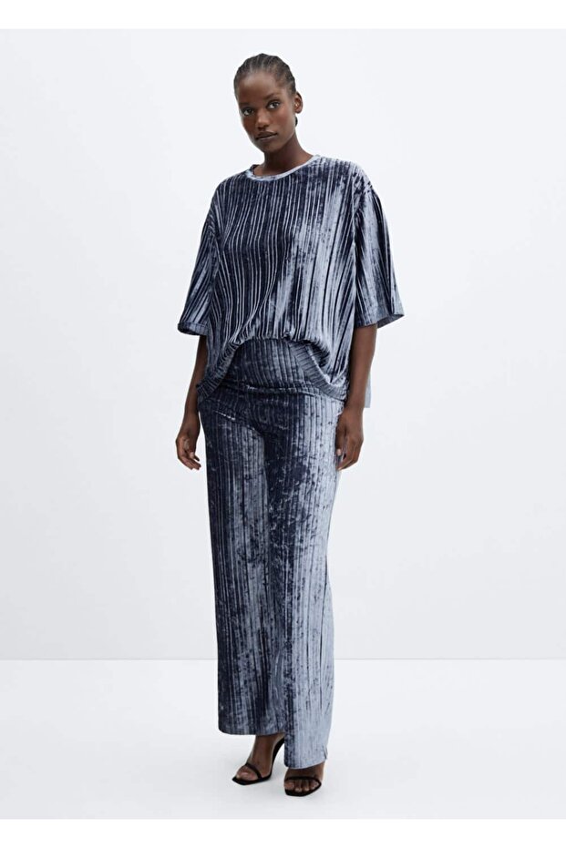 Kadife Pilili Tişört - 7