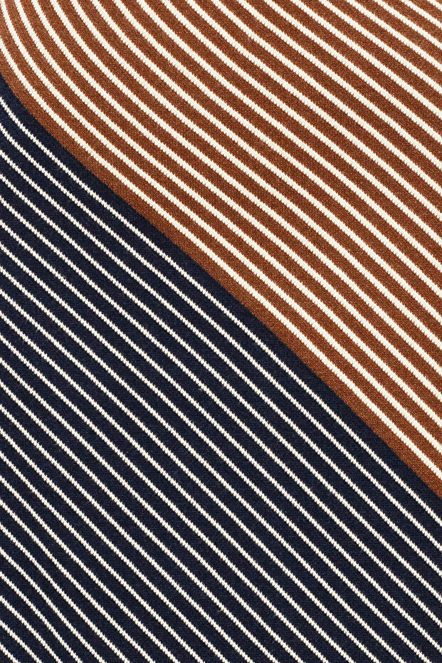 Çizgili Triko Etek - 8