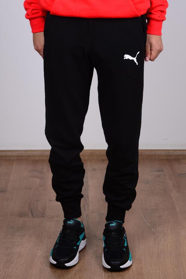 586716-51 Black Men's Sweatpants with Elastic Waist and Legs