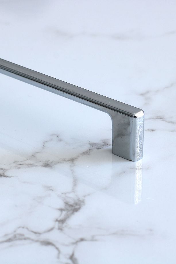 Merve Krom Metal Kulp 192 Mm-19.2 Cm Mobilya Mutfak Çekmece Dolabı Dolap Kapak Kulpları Kulbu Kulpu - 3