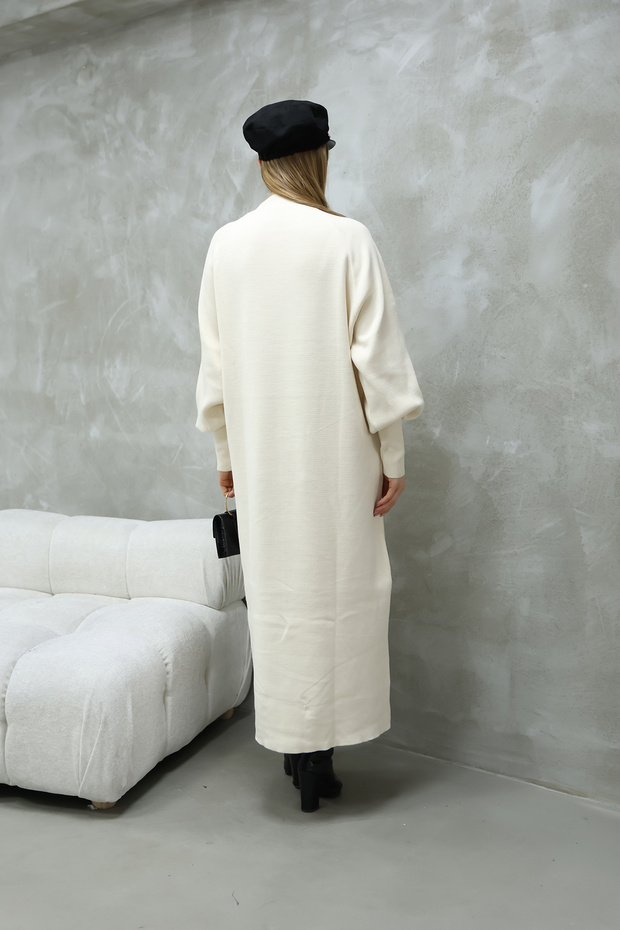 BALON KOL TRİKO ELBİSE - 5