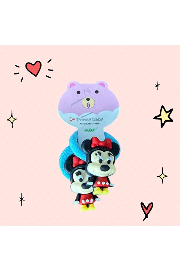 Mickey Mouse Double Double Elastic Colorful Girl's Buckle