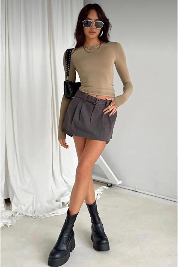 Crew Neck Basic Μακρυμάνικο Σώμα Full Lycra Πλήρης φόρμα - 3