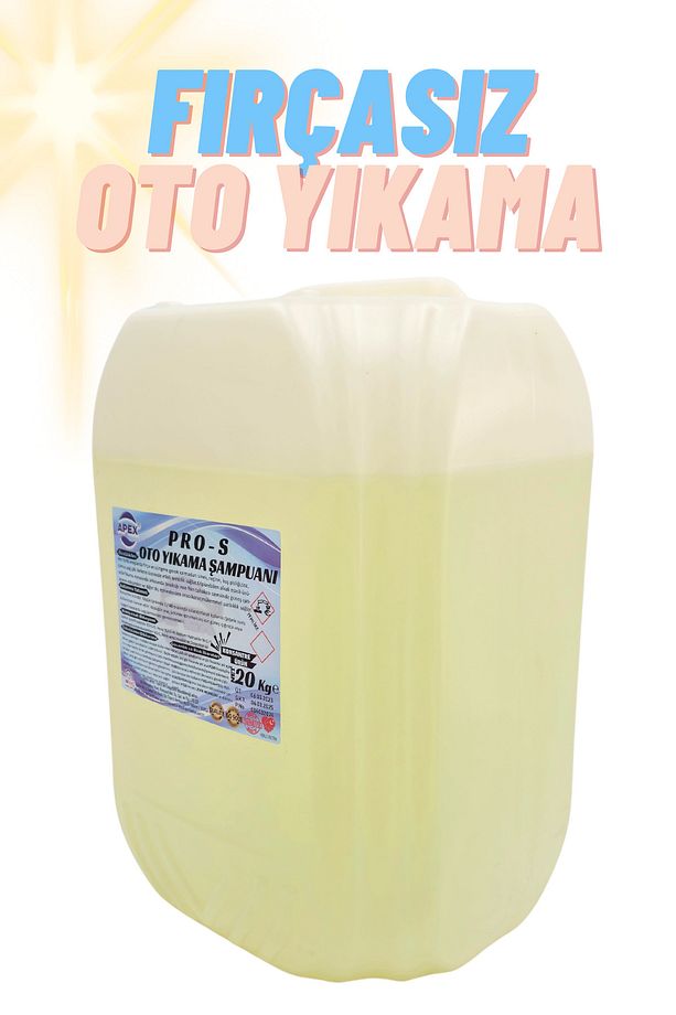 Fırçasız Oto Yıkama Şampuanı 20 Kg, Özel Formülü 1/60 Konsantre Araç Köpük Şampuanı Sünger Hediyeli - 4