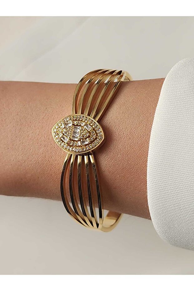 Gold Stainless Steel Clamp Stone Model