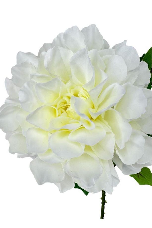 Yapay Çiçek Krizantem Beyaz Tek Dal Tomurcuklu 65*17cm Kumaş Çiçek Uzun Dal - 4
