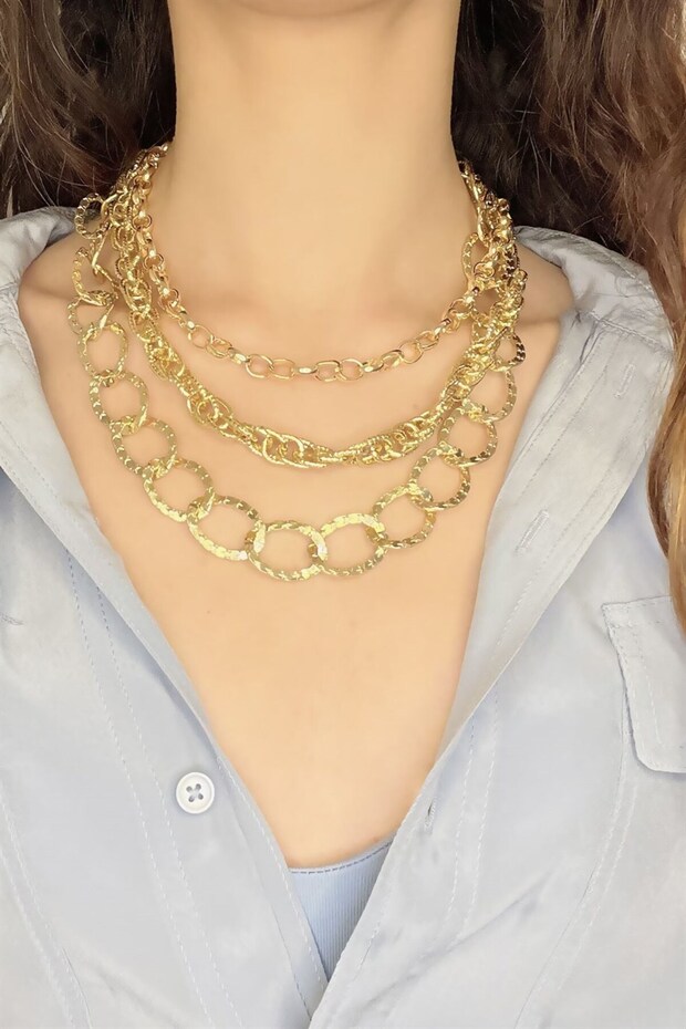 Çoklu Zincir Kolye - 2