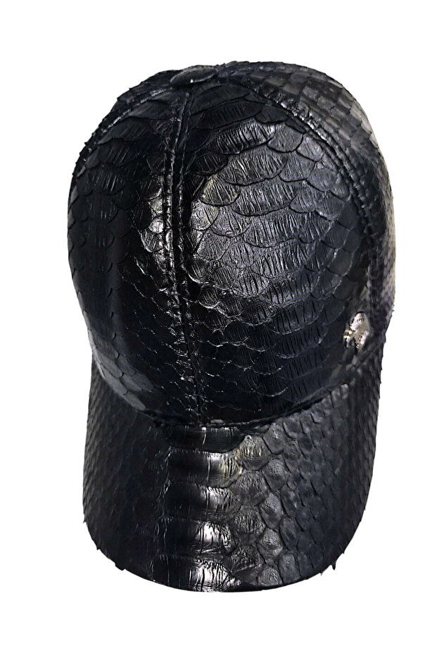 Genuine Python Leather Hat - 2