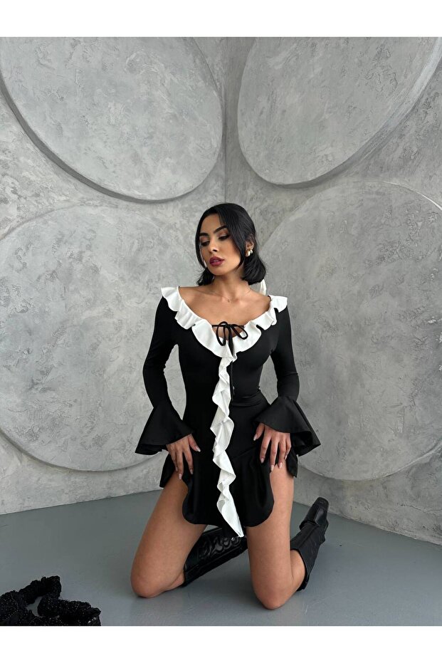 Fırfır Detay Dalgalı Şıklık - 1