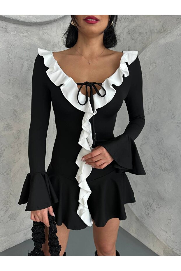 Fırfır Detay Dalgalı Şıklık - 6