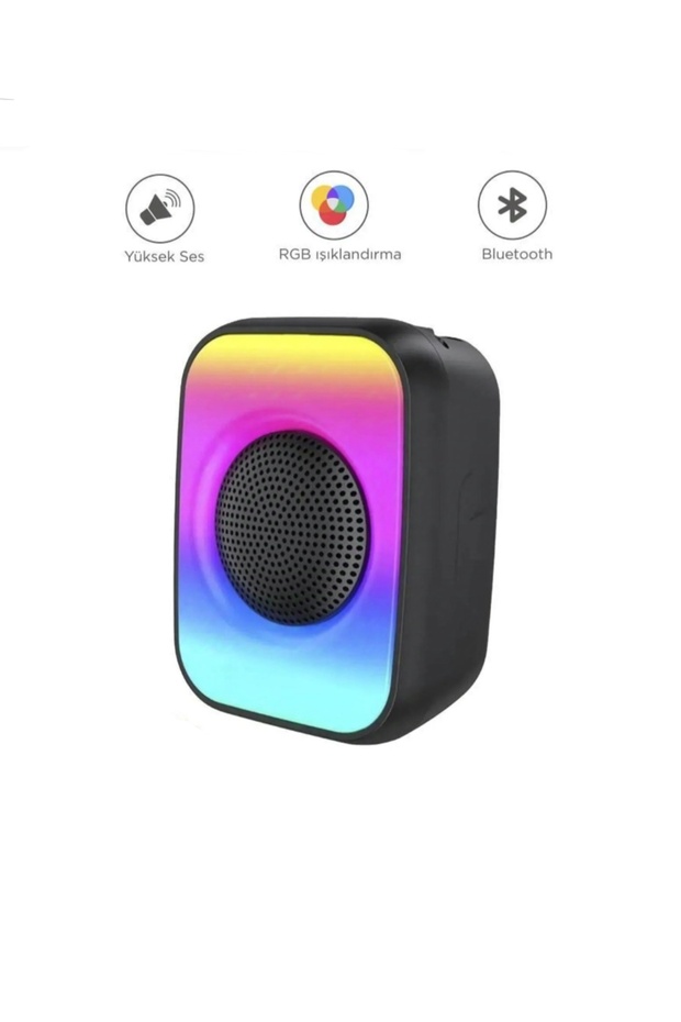 Rgb Led Işıklı Bluetooth Hoparlör Usb-Tf-Fm Radyo Ses Bombası - 2