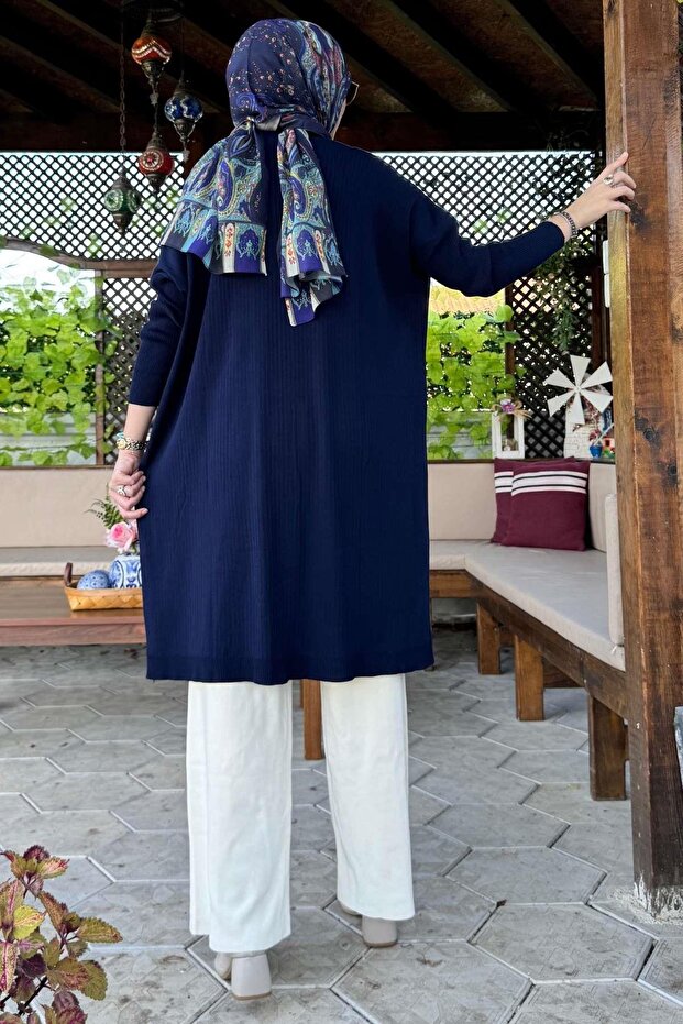 Dora Triko Tunik Lacivert - 7