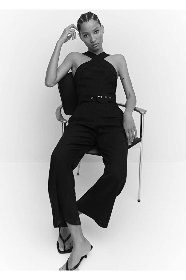 Halter yaka belli tulum - 8