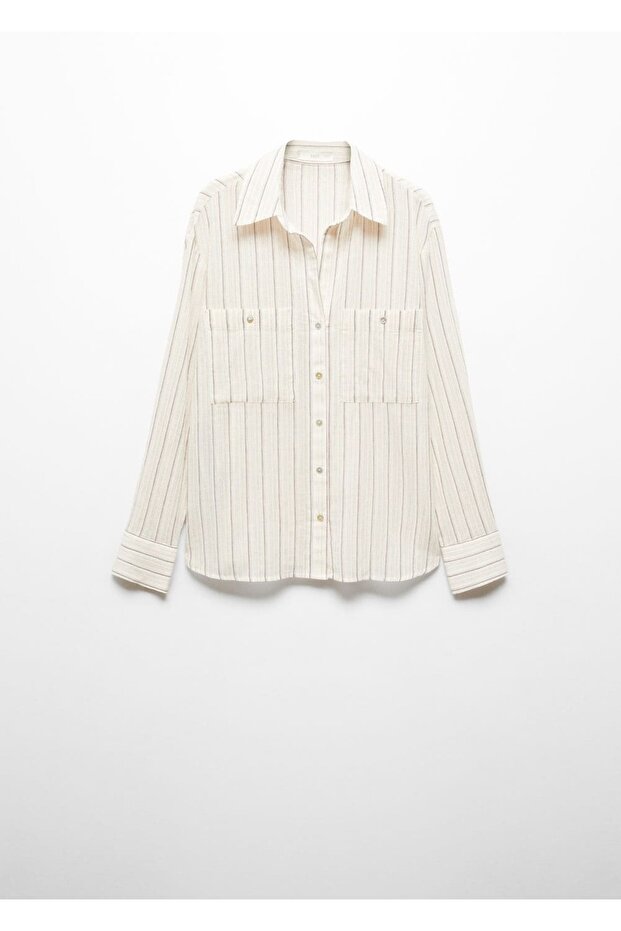 Cepli çizgili gömlek - 3