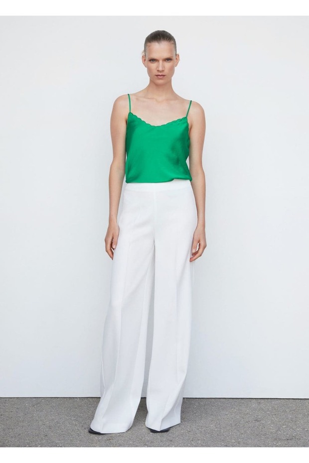 Saten dantel bluz - 2