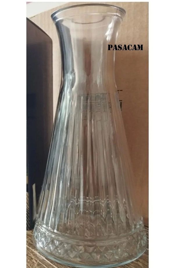 Elysia Karaf Cam Silindir Vazo Elsi 26 Cm Bambu Kuru Cicekler - 1