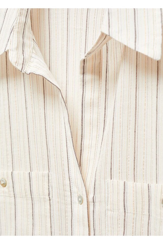 Cepli çizgili gömlek - 5