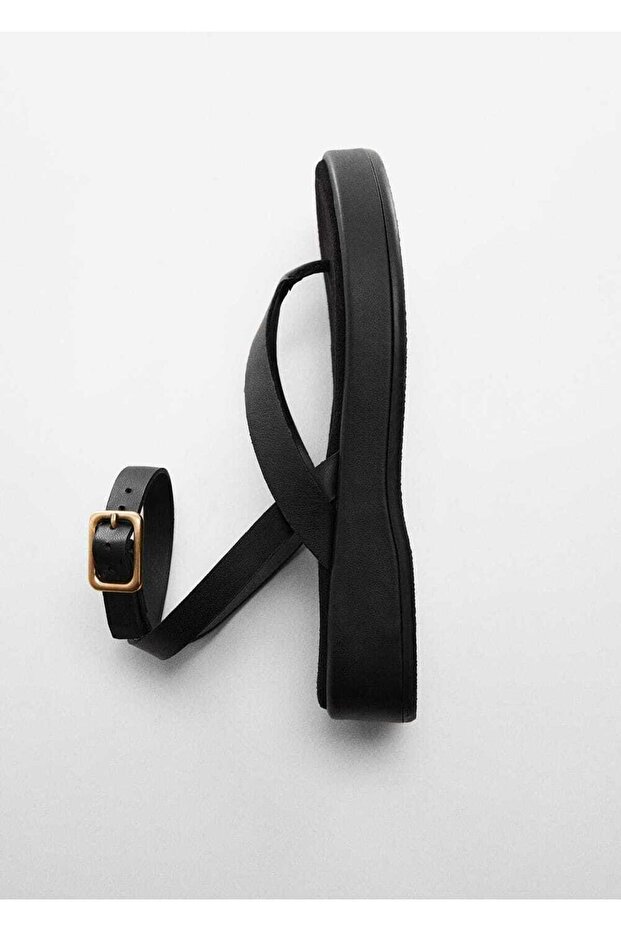 Platformlu bantlı sandalet - 4