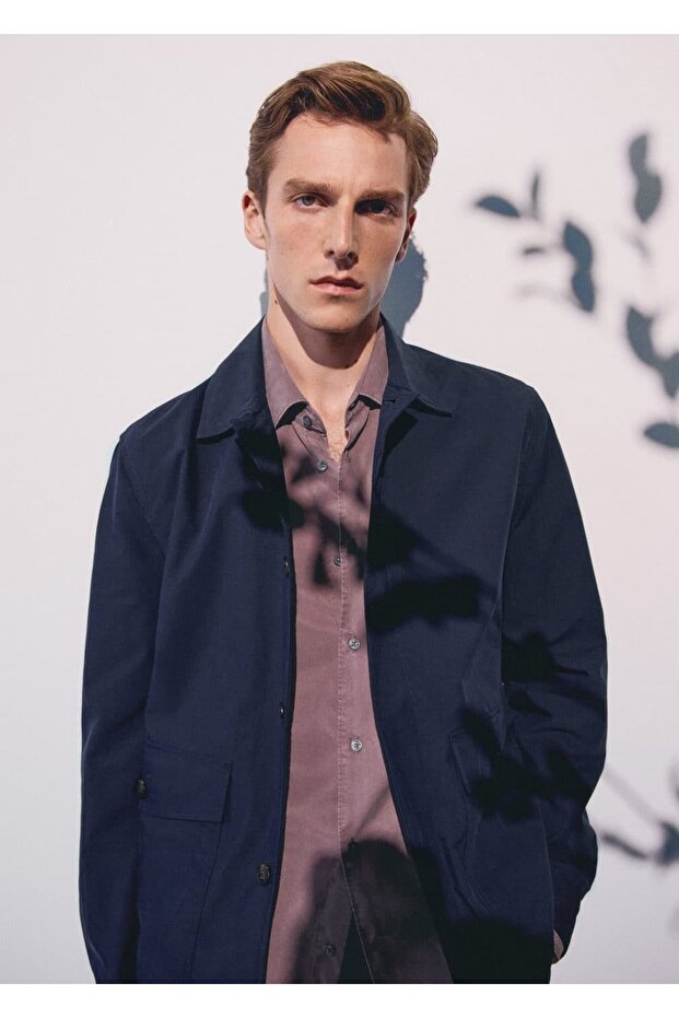 Cepli pamuklu hafif ceket - 5