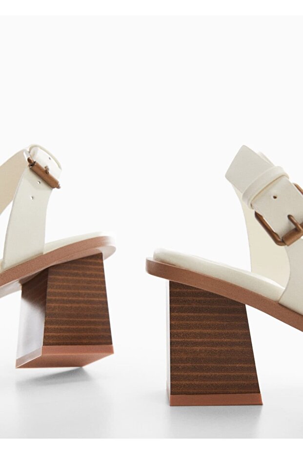 Blok Topuk Sandalet - 5