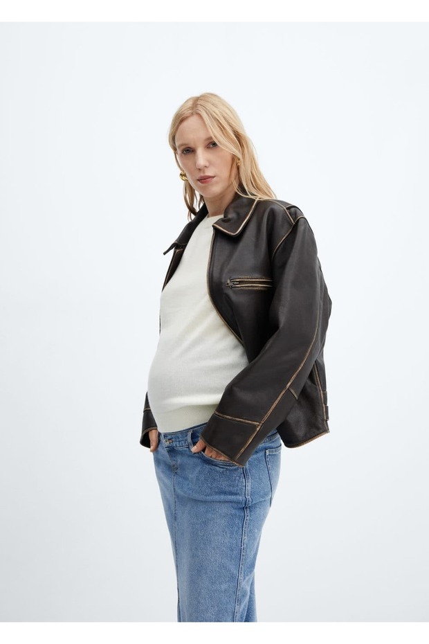 Hamile Denim Etek - 8