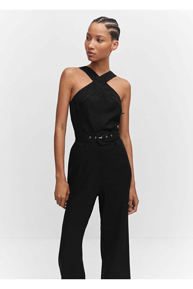 Halter yaka belli tulum - 1