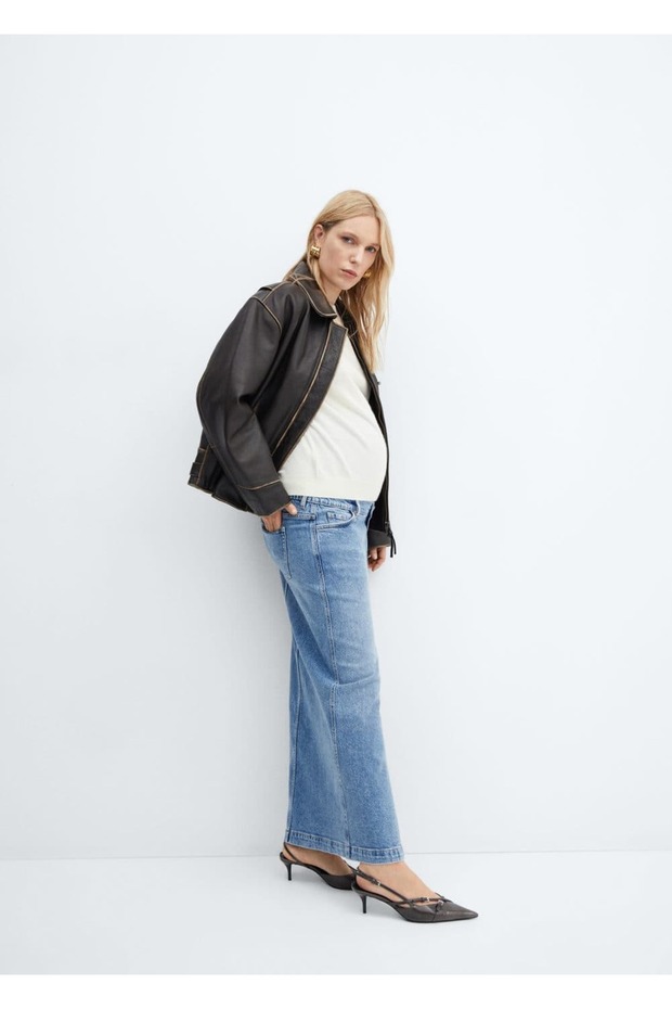 Hamile Denim Etek - 5