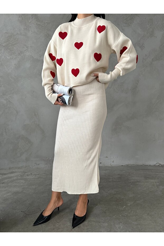 Set rochie pulover inimă - 2