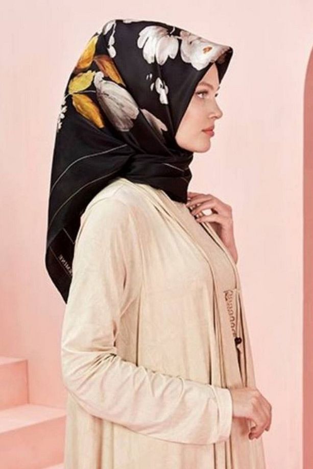 Nostalji Serisi İpek Twill Eşarp 8128D-09 - 1
