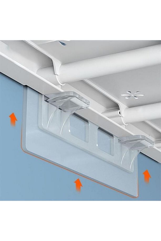 ® Dolap İçi Raflar İçin 4'lü Plastik Güçlü Yapışkanlı Raf Destek Aparatı - 5