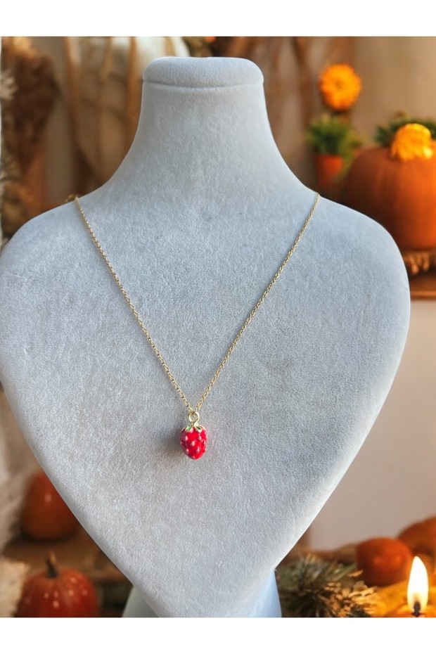 Çelik Çilek  Kolye - 1