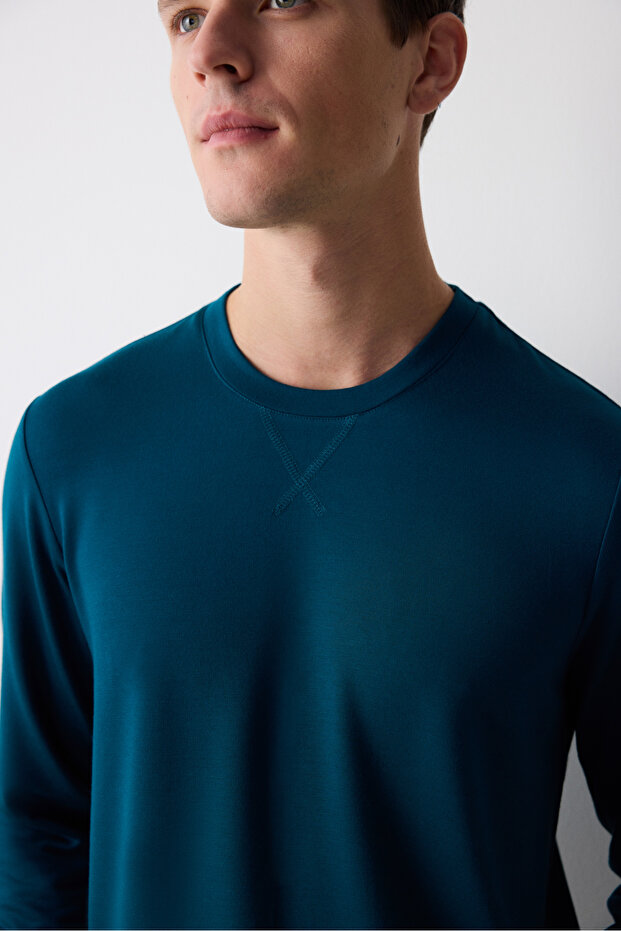 Koyu Yeşil Jogger Pantolon Pijama Takımı - 5